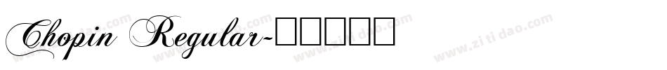 Chopin Regular字体转换
